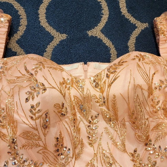 Blush pink Marmaid dress never worn size 18 ...for evening, wedding, etc - Picture 7 of 8